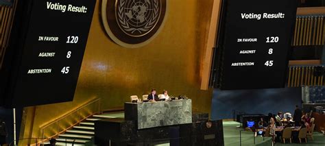 Un General Assembly Urges Greater Protection For Palestinians Deplores