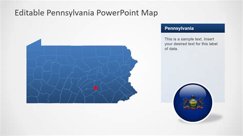 Pennsylvania State Powerpoint Map Slidemodel Powerpoint My Xxx Hot Girl