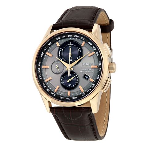 Citizen Eco Drive World Chronograph A T Mens Watch At8113 04h