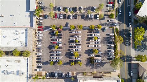 Aerial Of Parking Lot Stock Photo Download Image Now Istock