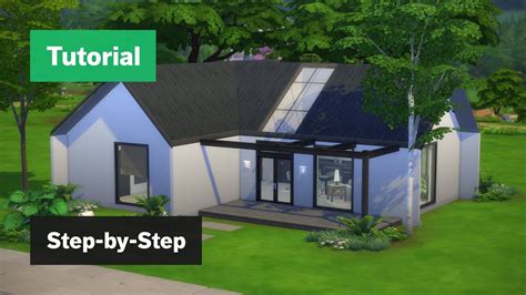 Modern Bungalow The Sims 4 Step By Step House Building Tutorial