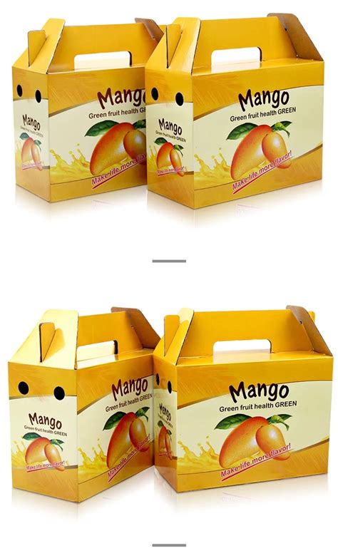 Fresh Mango Packaging Box 5kg Carton Cardboard Pack Fruit Package Box
