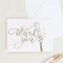 Calla Lily Thank You Card Set Of 8 White Floral Thank You Notes And