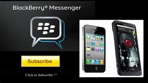 Blackberry Messenger Coming To Iphone Ios And Android Youtube