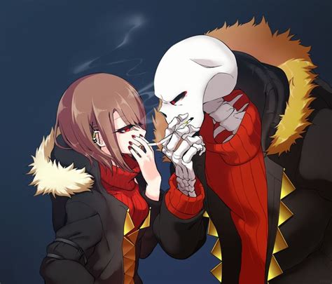 ѕмoĸιng ѕнιғтғell Cнara х υnderғell ѕanѕ Undertale Drawings