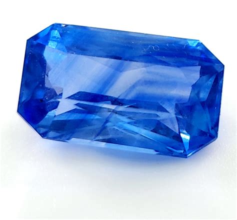 Gil Certified Cornflower Blue Sri Lanka Emerald Cut Blue Sapphire 266