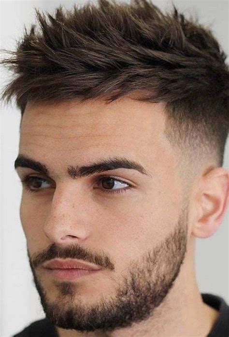 Men's haircuts & beard styling inspiration. 21 most popular men hairstyles 2019 | Mens haircuts short ...