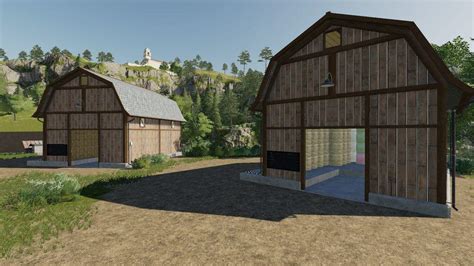 Fs19 Bale Storage Barns V100 3 Farming Simulator 19 17 15 Mod