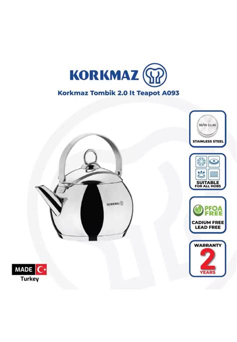 Buy Korkmaz Korkmaz Stainless Steel Turkish Teapot Set Tombik