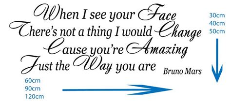 Maybe you would like to learn more about one of these? Bruno Mars Amazing Just The Way You Are Song Lyrics Wall ...