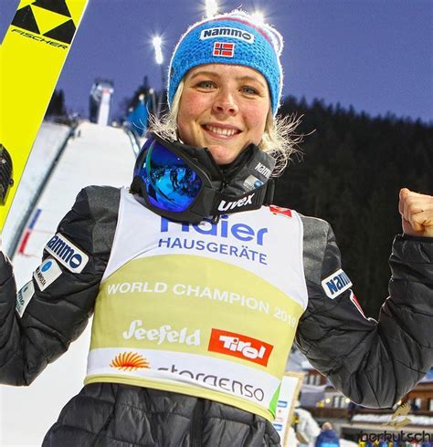 Maren lundby (born 7 september 1994) is a norwegian ski jumper. Olympiasiegerin Maren Lundby jetzt auch Weltmeisterin