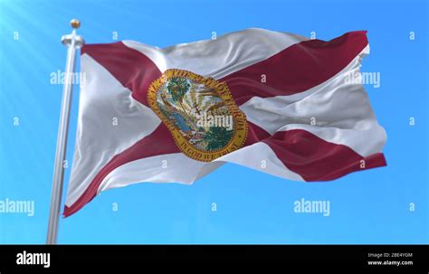 Flag Of Florida State Region Of The United States Stock Photo Alamy