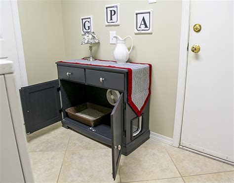 If you live in an apartment or a home with limited square footage, we suggest getting the iris top entry litter box. Converting furniture for litter box | Today's Homeowner