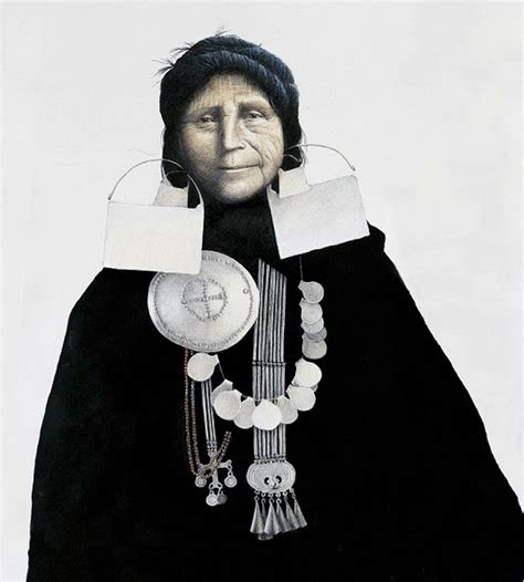 Mapuche Woman 19th Century Illustration By José Pérez De Arce