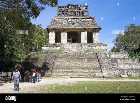 Templo Del Sol Temple Of The Sun Palenque Archaeological Site