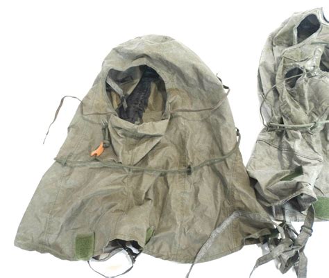 us military m6a2 and m5 gas mask hoods ebay