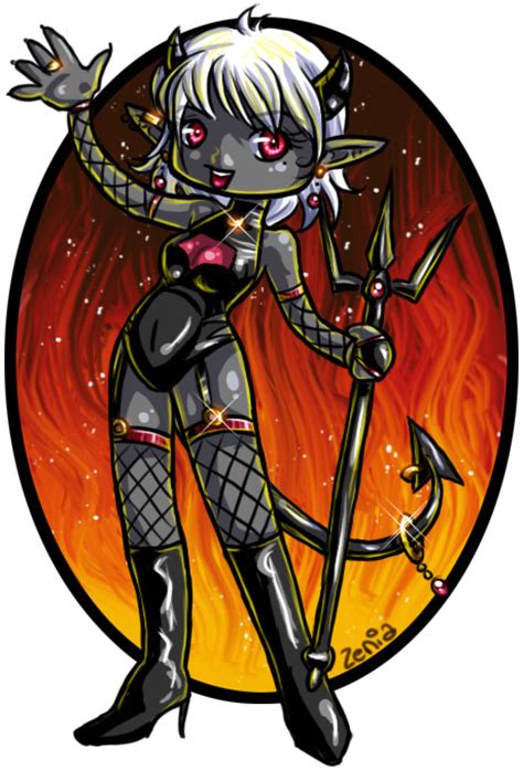 Chibi Demon Girl By Zenia On Deviantart