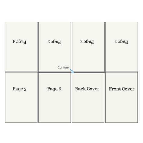Printable Folding Book Template Book Folding Templates Book Template