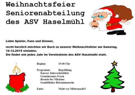 Die fabelhaften einladung sommerfest vorlage kostenlos trainingsplan erstellen vorlage einzigartig vorlage einladung einladung sommerfest firma vorlage 21442470 die fabelhaften einladung. Einladung zur Weihnachtsfeier der Seniorenabteilung : ASV Haselmühl