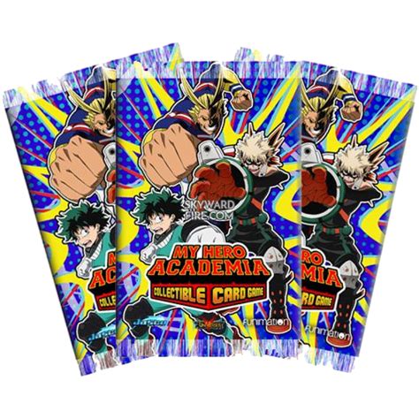 Wave 1 Booster Pack X 3 My Hero Academia Collectible Card Game