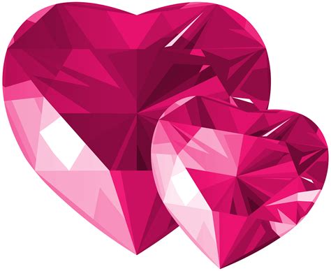 Diamond Hearts Pink Transparent Png Clip Art Gallery Yopriceville