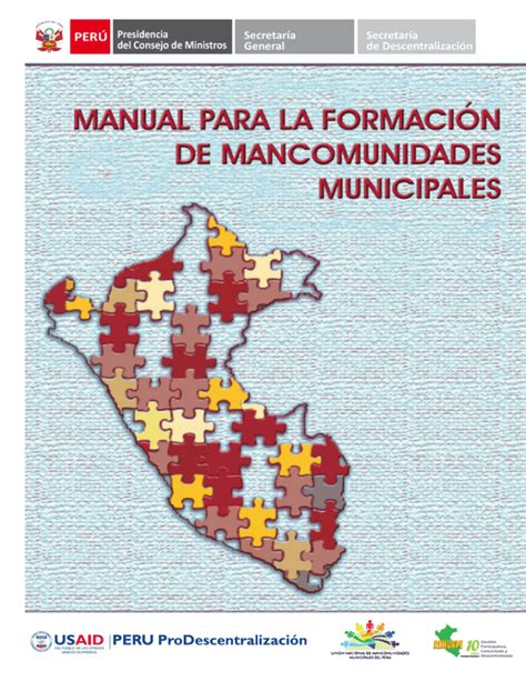 Manual Para La Formación De Mancomunidades Municipales