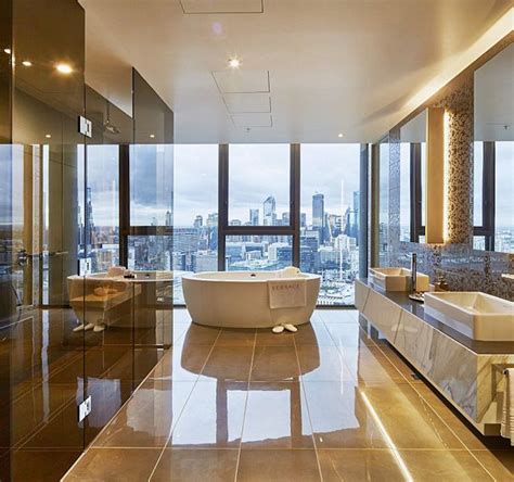 Interiors Penthouse Living Bathroom Design Luxury Penthouse Living