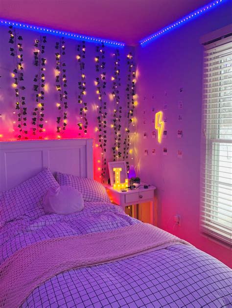 Aesthetic Led Lights Bedroom Neon Bedroom Room Ideas Bedroom