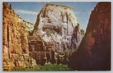 National And State Parks~great White Throne Zion Park Utah~vintage