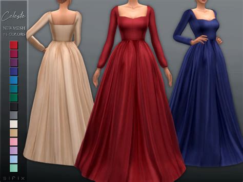 Celeste Gown By Sifix At Tsr Sims 4 Updates
