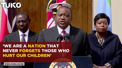 I promised to do so because most of these steps were conditional. President Uhuru Kenyatta speech following 14 Riverside ...