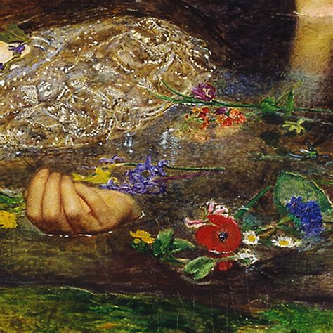 Pre Raphaelite Art Ophelia Detail By John Everett Millais Tate