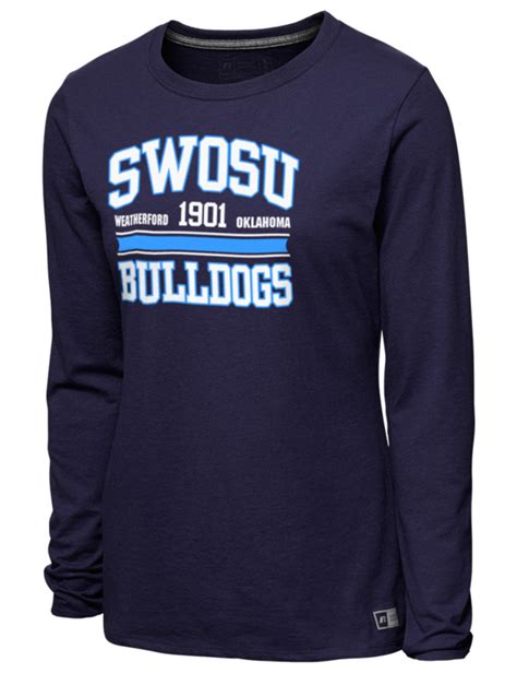 Southwestern Oklahoma State University Bulldogs Womens T Shirts Long