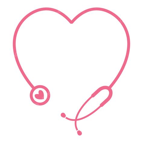 Estetoscopio En Forma De Corazón Png Estetoscopio Corazón Médico
