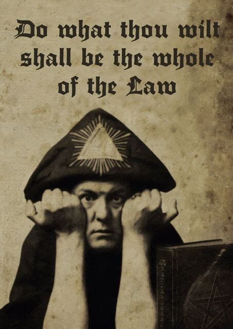 Aleister Crowley Portrait Poster Din A2 Baphomet Thelema