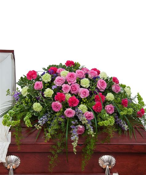 Maybe you would like to learn more about one of these? Forever Cherished Casket Spray | Sympathy flowers, Casket ...