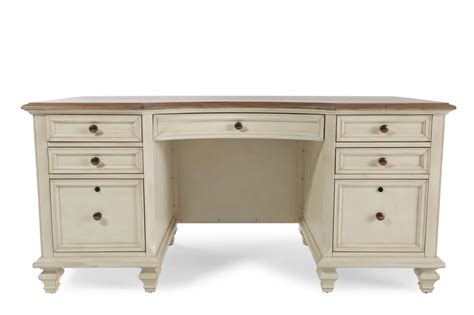 Learn to identify a number of different desk styles know your antique desk styles. 66" Country Seven-Drawer Executive Desk in Antique White ...