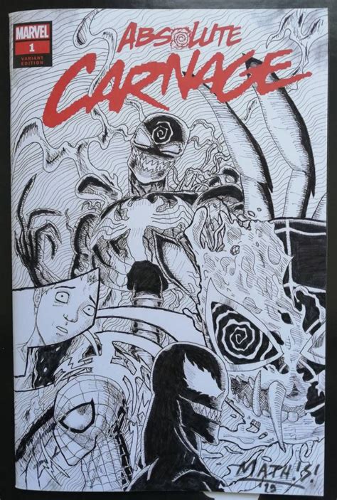 Absolute Carnage Sketch Cover By Mathisbart On Deviantart Carnage