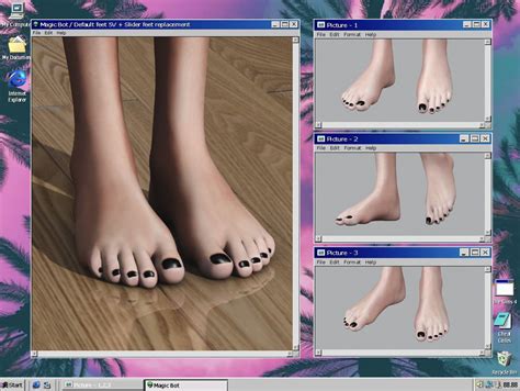 Magic Bot 👽 Default Feet 5v Slider Feet Sims 4 Body Mods Sims 4