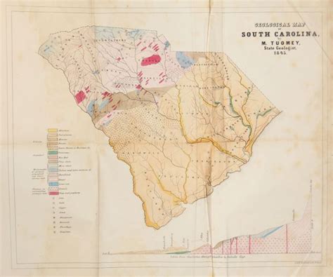 Old World Auctions Auction 136 Lot 339 Geological Map Of South