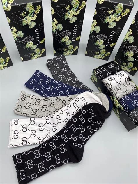 Cheap 2020 Cheap Unisex Gucci Socks 5 Pairs Per Box 21597235
