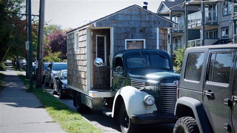Man 68 Living In Tiny House On 1946 Classic Truck British Columbia