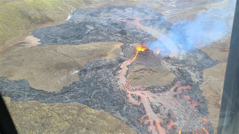 Watch Incredible Drone Footage Of Volcanic Eruption In Iceland Goes Viral
