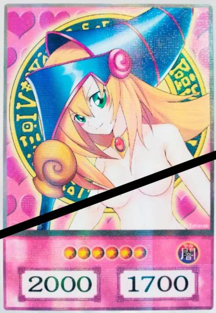 Sexy Holo Dark Magician Girl Anime Style Orica Card Custom Yugioh Rare Group 1400 Picclick