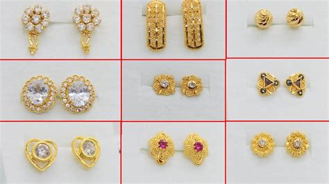 Stylish Tops Small Gold Earrings Designs For Daily Use