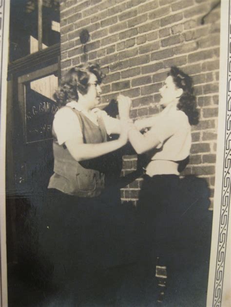 Two Women Fist Fighting Outside My Grandmothers Work C 1942 Kind Of