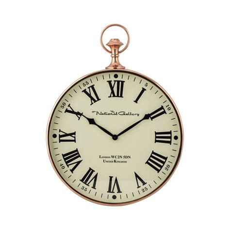 Polished Copper Wall Clock Scout And Nimble
