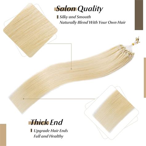 Sego 100 Real Remy Human Hair Extensions Thick Micro Loop With