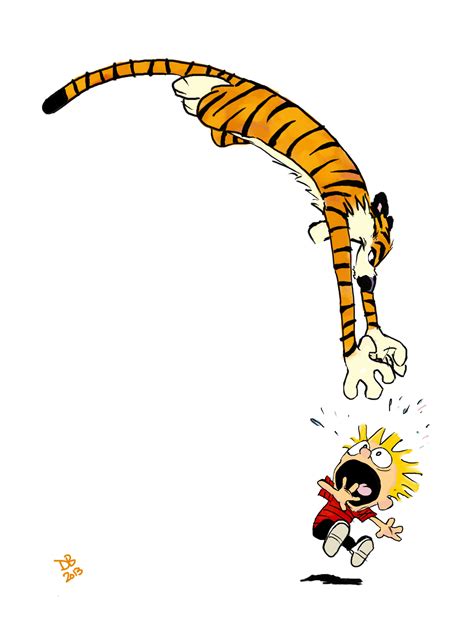 Calvin And Hobbes Pouncing By Daveastation On Deviantart