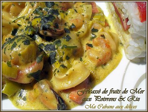 Fricassee de fruits de mer et poivron
